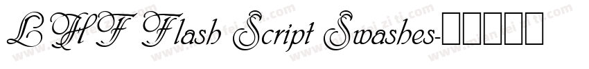 LHF Flash Script Swashes字体转换